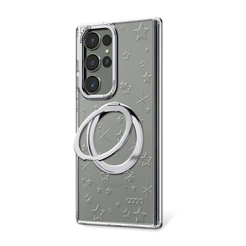 APBS Samsung S26/S25/S24/S23系列 浮雕感360旋轉磁吸立架手機殼-星辰