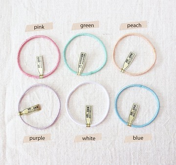 頭髮橡筋 日本製 柔閃 無縫駁口 髮圈 髮束(加購商品,不單獨發售)