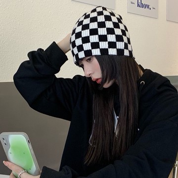 日系季節新款ins原宿風街頭純色針織帽 包頭帽 冷帽 月子帽 百搭堆堆帽 男女帽 73994