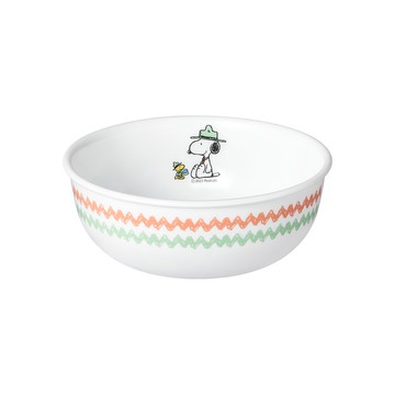 【美國康寧 CORELLE】SNOOPY史努比 露營趣-473ML韓式湯碗