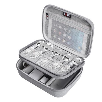 數據線收納包充電線充電器收納盒移動硬盤包電子產品整理袋U盤線材收容袋筆記本電源數碼充電寶旅行便攜