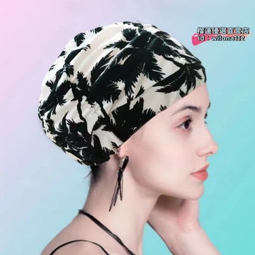 【台灣現貨】泳帽女ins高顏值不勒頭洋氣新款年輕漂亮顯臉i小料印男