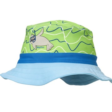 德國PlayShoes 嬰兒童抗UV防曬水陸兩用漁夫帽-小海豹 - 53cm