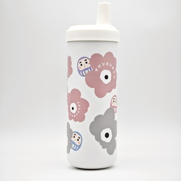 隆探吉316不銹鋼 #花花（新上市！）隨行杯 吸管杯 手搖杯 飲料杯 環保杯 珍珠奶茶杯 達摩不倒翁 福神