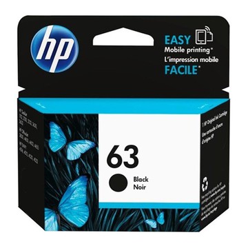 【請先詢問貨況】HP 原廠黑色墨水匣 F6U62AA 63號 適用 DJ 3630/2180/1110/OfficeJet 5220
