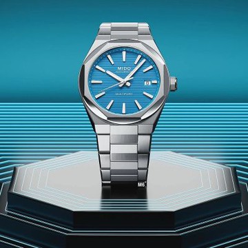 MIDO美度 新春款 先鋒Multifort 8 One Crowns八角形藍面40㎜ M6(M0555071104100)
