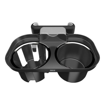 URBAN CAR 車用後座雙多功能杯架  1個  黑色