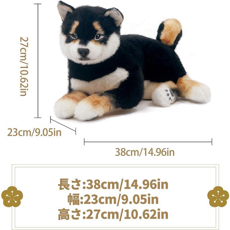 Chongker 柴犬ぬいぐるみリアル 本物そっくり, やさしい手触り，可愛く