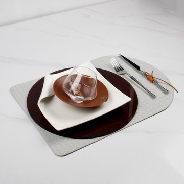 詫寂風軟裝西餐盤裝飾擺臺軟裝餐盤西餐具設計師風餐桌擺臺輕奢風