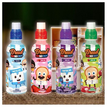 韓國 LOTTE 樂天~牛奶味／草莓味／葡萄味／蘋果味飲料(235ml) 款式可選