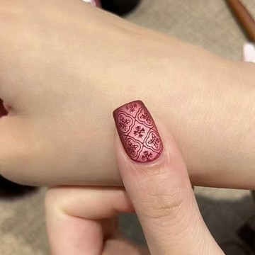 指甲貼片 美甲貼片 手工穿戴甲 貼片指甲 新年復古絲絨磨砂貓眼半手工穿戴甲純欲氣質高級氛圍感可拆卸貼片