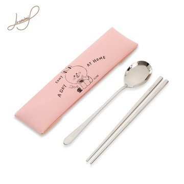 Hiromimi - LINE FRIENDS 宅家餐具三件組-兔兔