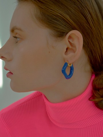 Wave Link Earrings_6colors