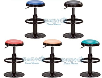 雪之屋 B308-A圓盤踏圈吧台椅(氣壓升降) X741-01~05