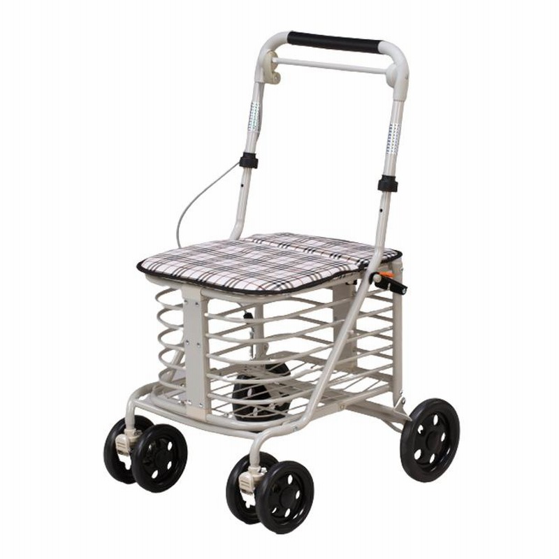 シルバーカー　介護用　ブレーキ付きで安心。 Amazon | サンパーシー 両手ブレーキ・車輪ロック付きシルバー