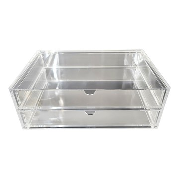 MUJI 無印良品 可堆疊壓克力抽屜盒  大  2層