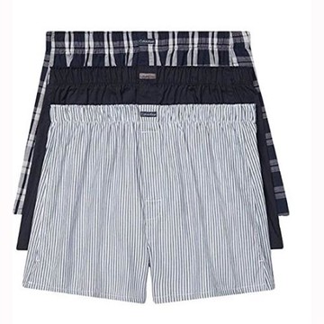 CK 2021男時尚優雅黑灰色系平口內著混搭3件組