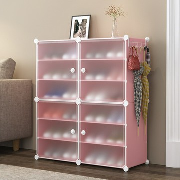 ??快速出貨?? 公司貨 簡易鞋柜家用出租房宿舍多層防塵塑料鞋架大容量收納神器門口鞋柜