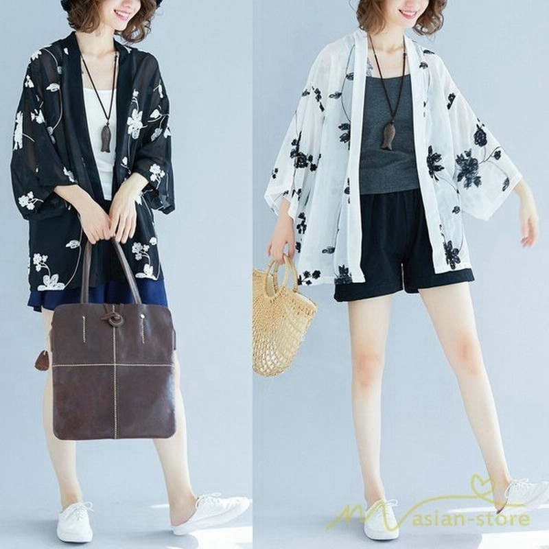 レディースカーディガン夏春薄手ショート丈アウタートップス紫外線対策冷房対策体型カバー夏シフォンアウターかわいい夏コーデ 通販 Lineポイント最大get Lineショッピング
