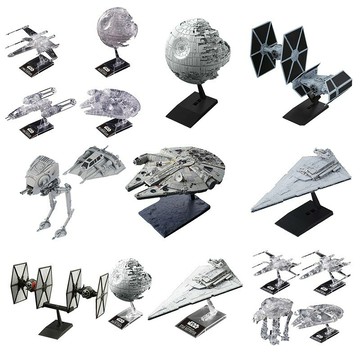 {保固一年 可打統編}萬代星球大戰千年隼殲星艦反叛軍剃刀翼戰機死星飛船載具拼裝模型
