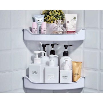 ESH71 強力貼塑膠三角置物架 ESH71 免鑽免釘 魔力貼 免打孔 浴室廚房收納