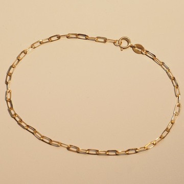 18K金鏈式手鏈 18K Gold Baby Link Chain Bracelet