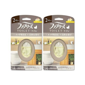 (2盒超值組)日本Febreze風倍清-長效約8週浴廁空間淨味中和消臭芳香劑6.3ml/盒-柑橘橙花(黃標)(放置型如廁脫臭擴香瓶,衛浴去味香氛盒)