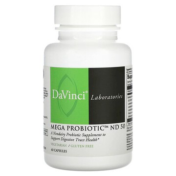 DaVinci Laboratories, Mega Probiotic ND 50，60 膠囊