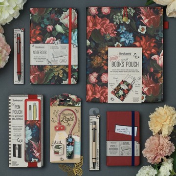 英倫繁花花卉文具 閱讀書燈筆記本讀書筆袋圓珠筆 英國IF文創進口