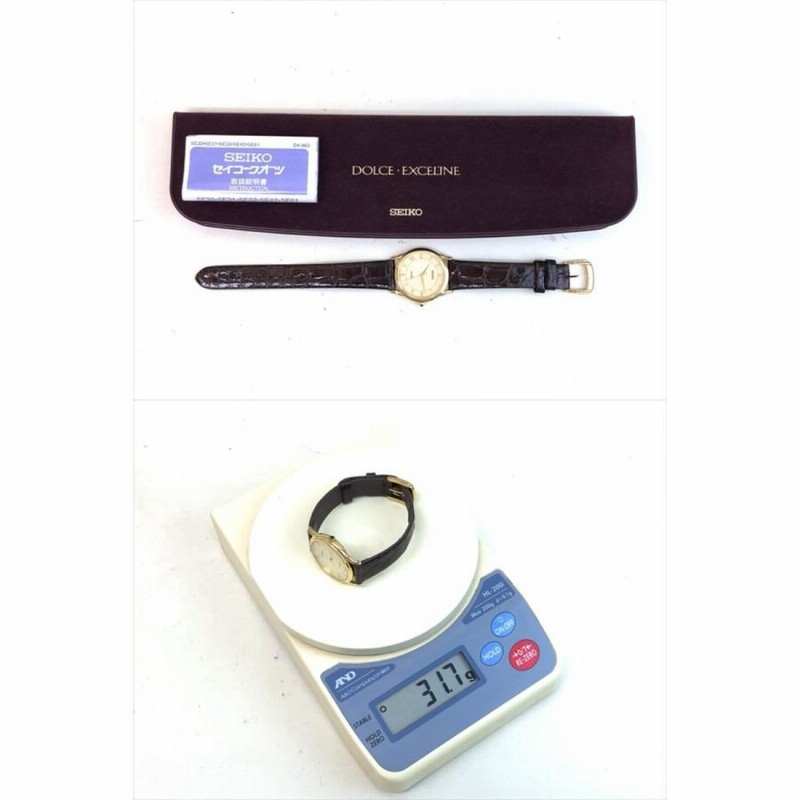 SEIKO セイコードルチェ エクセリーヌ QZ メンズ腕時計 18KT