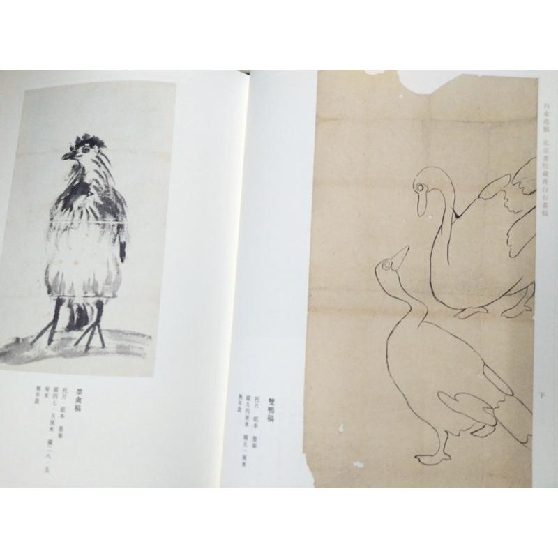 自家造稿　北京画院蔵斎白石画稿(セット全2冊)　中国語版美術 自家造稿　北京画院藏#40784;白石画稿