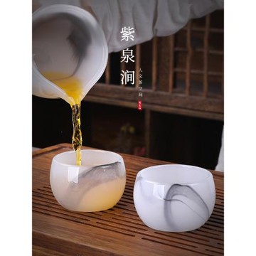 JOJO'S L. PD.紫泉澗.白瓷玉瓷茶杯玻璃大號品茗杯琉璃玉 | 察覽