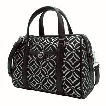 MICHAEL KORS - 花紋兩用包 (黑/銀)