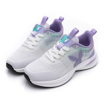 PLAYBOY 人氣酷炫飛織流線爆米花鞋-PY0627白紫