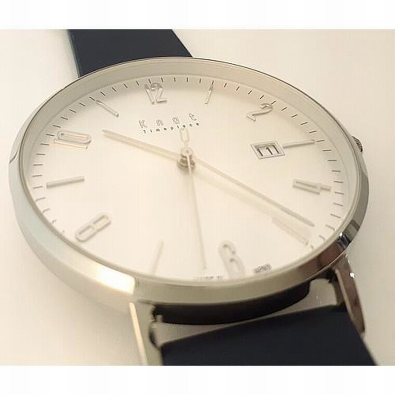 美品】Knot ノット 40mm クォーツ メンズウォッチ 3針 デイト 美品】Knot ノット 40mm クォーツ メンズウォッチ 3針 デイト