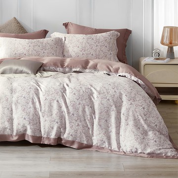 VARiOUS 凡芮思 60支天絲雙人床包兩用被四件組  床包 + 被套 + 枕頭套  床包 + 被套 + 枕頭套 188 x 152cm + 212 x 182cm + 75 x 47cm  織夢