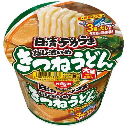 日清食品　日清デカうま きつねうどんだし濃いめ（106g）×12個