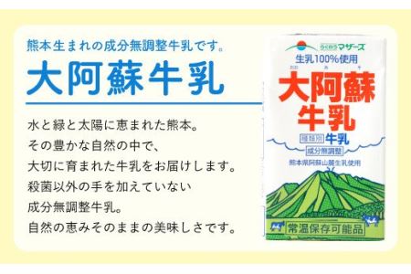 らくのうマザーズ 大阿蘇 牛乳 3.6％ 250ml×24本