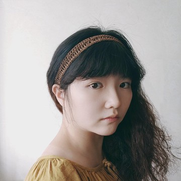 【簡約細紙線髮帶】手工編織髮帶/勾針編織