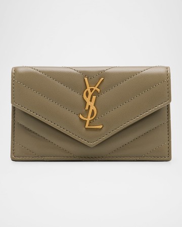 Cassandre YSL Quilted Leather Fragments Card Holder