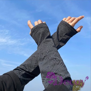 【Decoy】幾何菱形*夏季遮陽透氣涼感防曬袖套男生款/顏色可選