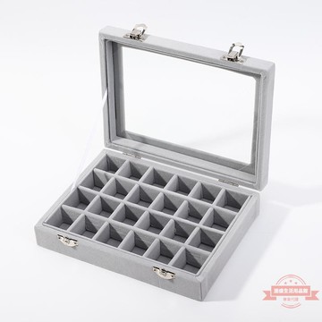 首飾展示架夜市首飾盒耳環收納盒約大容量項鏈戒指放飾品盒子風