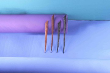 待煮|原創設計小眾高級漢服現代復古風手工肌理感薄木頭木質髮簪