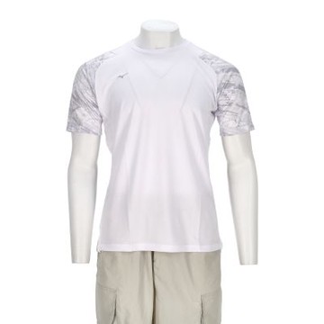 Mizuno 男款 白色 吸濕排汗 訓練 慢跑 路跑 運動 休閒 短袖 J2TAC50501