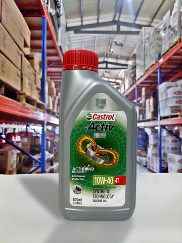 【4%點數】『油工廠』Castrol 銀磁護 10W40  Activ X 勁 4T MA2 高保護性 0.8L 【樂天APP下單限定】