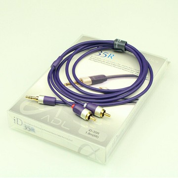 音頻線 音源線 喇叭線 FURUTECH古河ADL iD35R 單晶銅3.5轉2RCA雙蓮花一分二音頻線