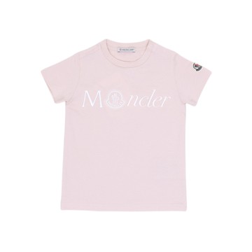 Moncler Enfant Kids 嬰幼兒淺粉色 T-Shirt