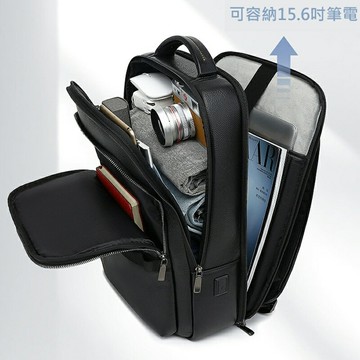 【米蘭精品】現貨+預購 真皮後背包雙肩包真皮革側背包隨身大容量手提包-商務15.6吋電腦包男女包包74mf18