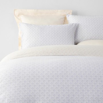 奧可利300織純棉床包兩用被組雙人 花磚