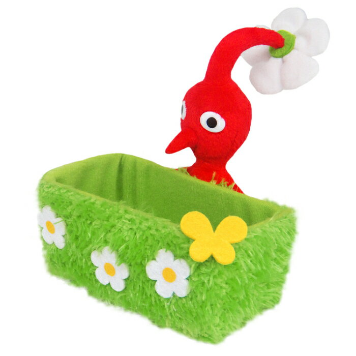 【AS電玩】三英貿易 皮克敏 Pikmin PKZ01 紅色皮克敏 收納盒 (草地款)